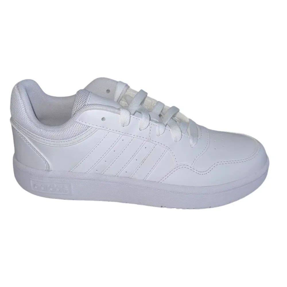 Adidas Hoops 3.0 Youth Boys White Basketball Sneaker Lace Up SZ/7